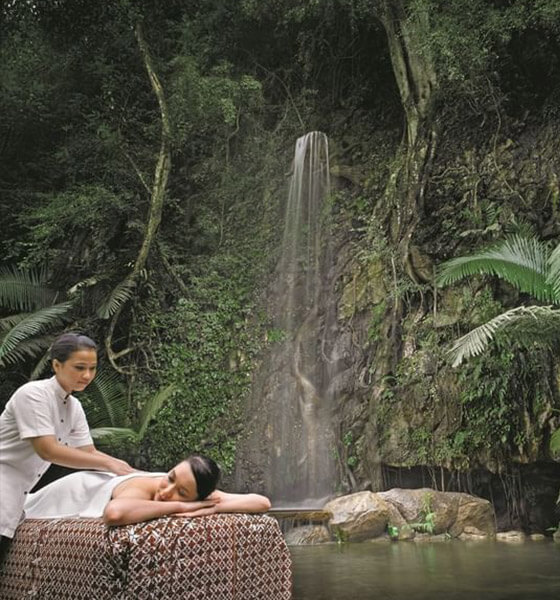 spa waterfall