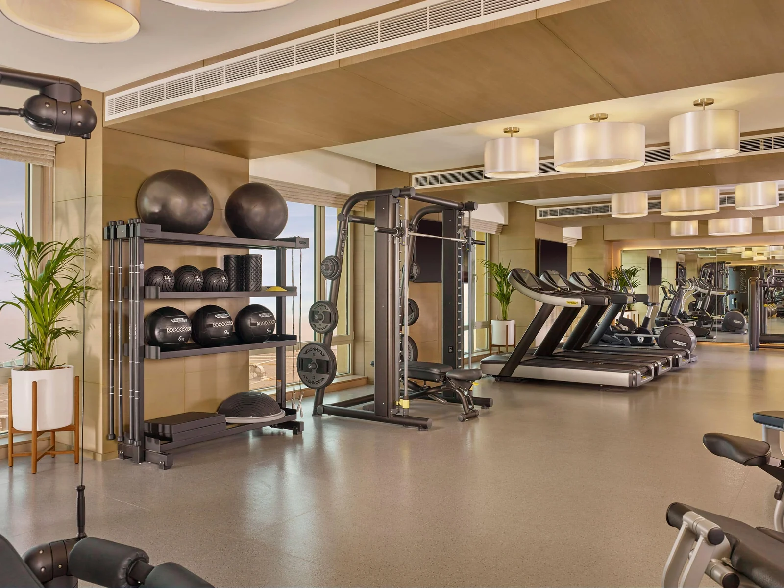 Overview of the Vertix fitness centre.